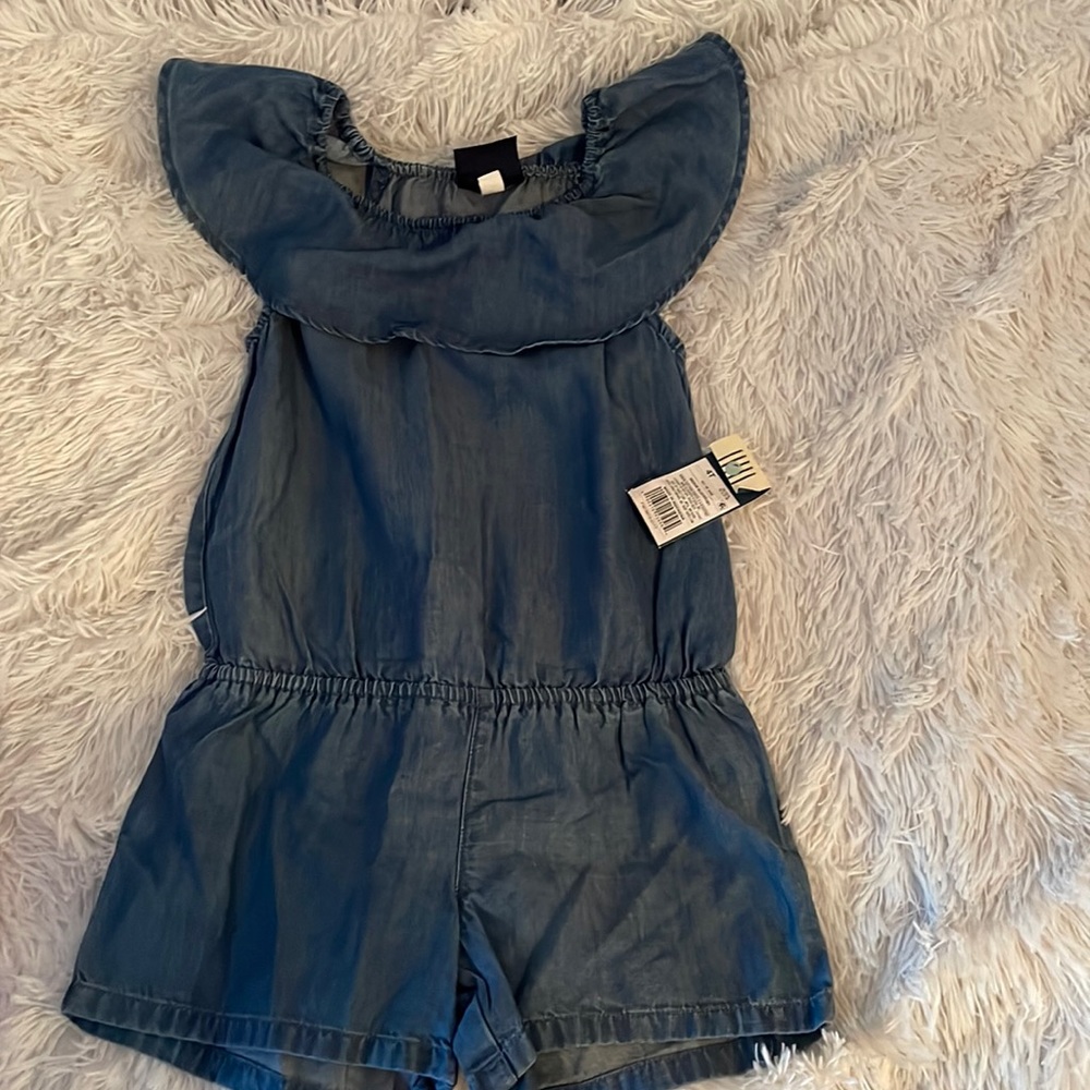 NWT Genuine Kids by OshKosh Chambray Romper 4T